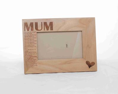 Mum Wooden Frame – Alder Wood