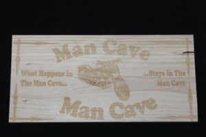 Man Cave Wooden sign