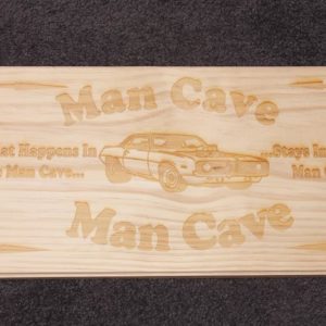 Wooden Sign - Man Cave - Ca