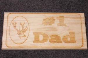 Wooden Sign - No 1 Dad