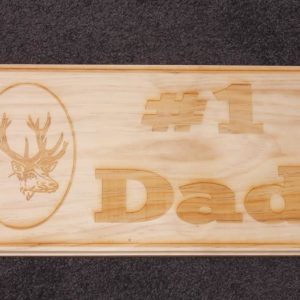 Wooden Sign - No 1 Dad