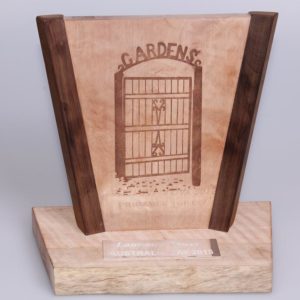 Engraved Wooden Trophy