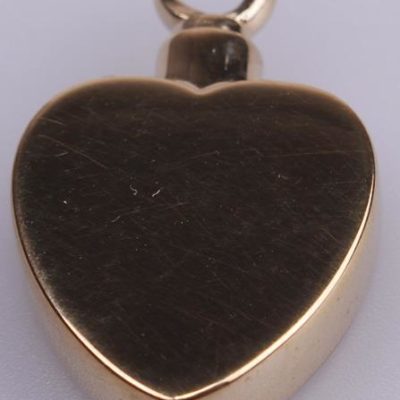 Gold Plated Memorial Heart Pendant