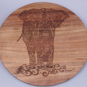 Wooden Cheese Board - Elephant