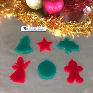 Set of 6 Christmas Decorations