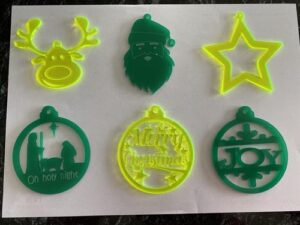 Set of 6 Christmas Ornaments