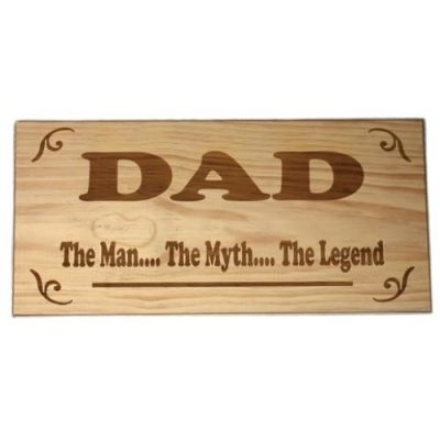 Wooden Sign - Dad the Man